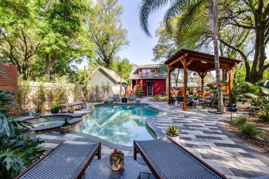 Unique Studio W Pool Spa & Gardens Near Downtown Jacksonville Kültér fotó