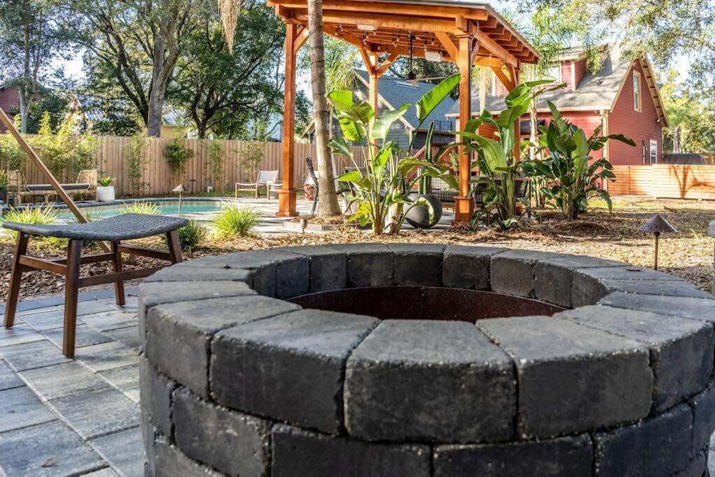 Unique Studio W Pool Spa & Gardens Near Downtown Jacksonville Kültér fotó