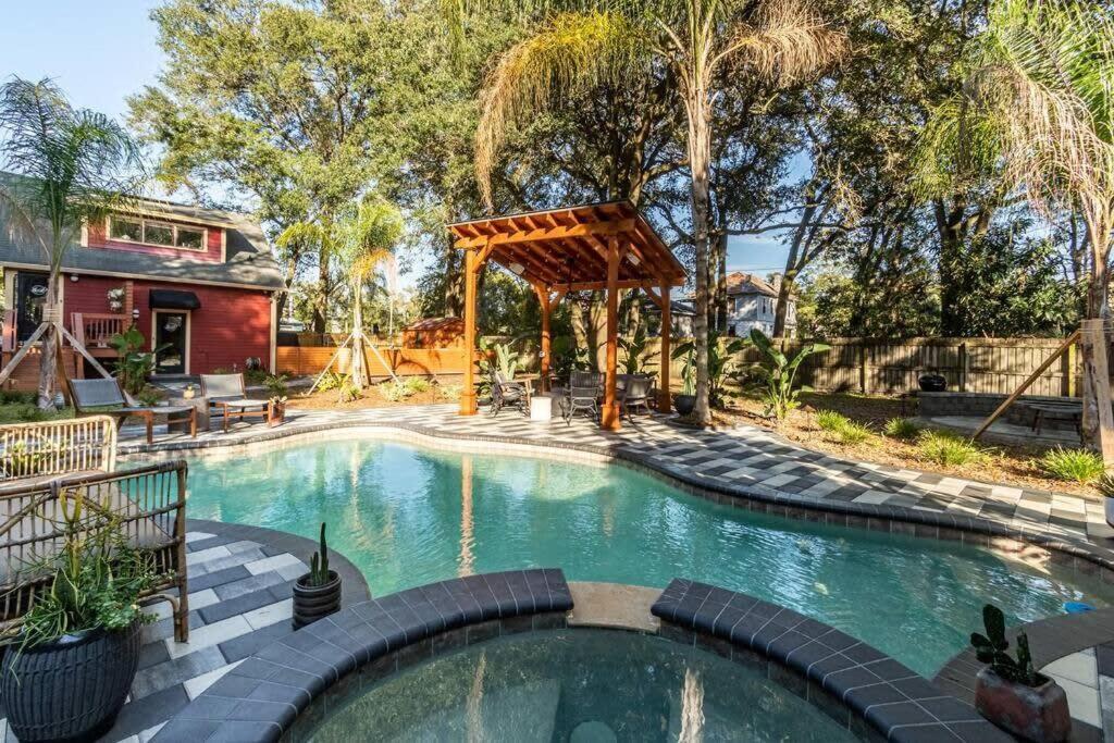 Unique Studio W Pool Spa & Gardens Near Downtown Jacksonville Kültér fotó