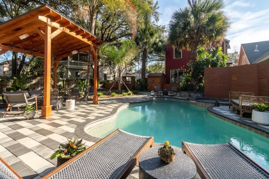 Unique Studio W Pool Spa & Gardens Near Downtown Jacksonville Kültér fotó